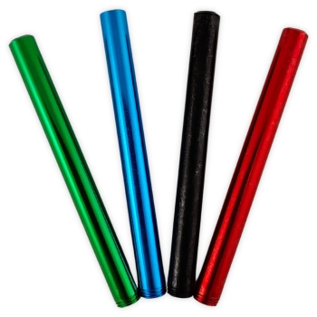 Acrylbong Chillum mit Endgewinde 10cm Alu-Rohr verschiedene Farben 1
