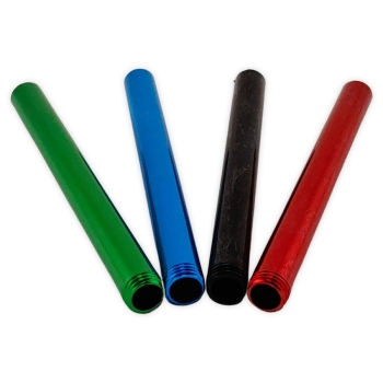 Acrylbong Chillum mit Endgewinde 10cm Alu-Rohr verschiedene Farben 2