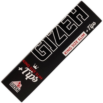 26x Gizeh Longpaper + Tips Black King Size Slim 34 Blatt + 34 Tips 2