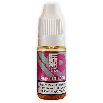 LEEQD Crazy Strawberry Cream 10ml Liquid E-Zigarette 6mg Nikotin 2
