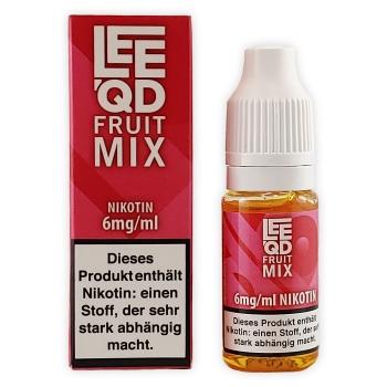 LEEQD Fruits Fruit Mix 10ml Liquid E-Zigarette 6mg Nikotin 1