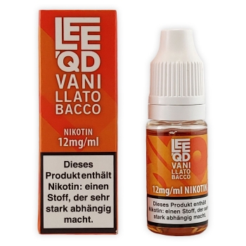 LEEQD Tabak Vanilla 10ml Liquid E-Zigarette 12mg Nikotin 1