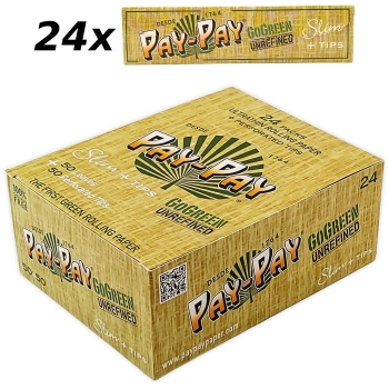 24x Pay-Pay Longpaper + Tips XL 50:50 GoGreen King Size Slim 1