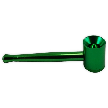 Metall Pfeife Spezialkopf 9,5cm Farbe Grün 3-teilig 3