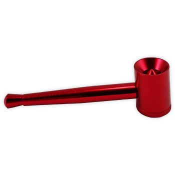 Metall Pfeife Spezialkopf 9,5cm Farbe Rot 3-teilig 3