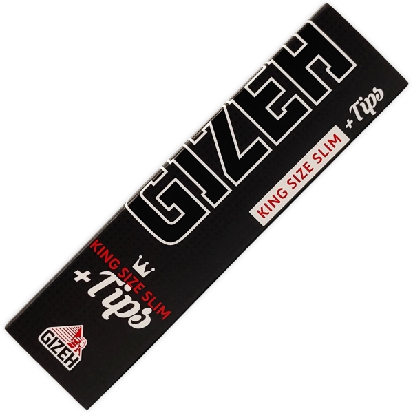 26x Gizeh Longpaper + Tips Black King Size Slim 34 Blatt + 34 Tips 2