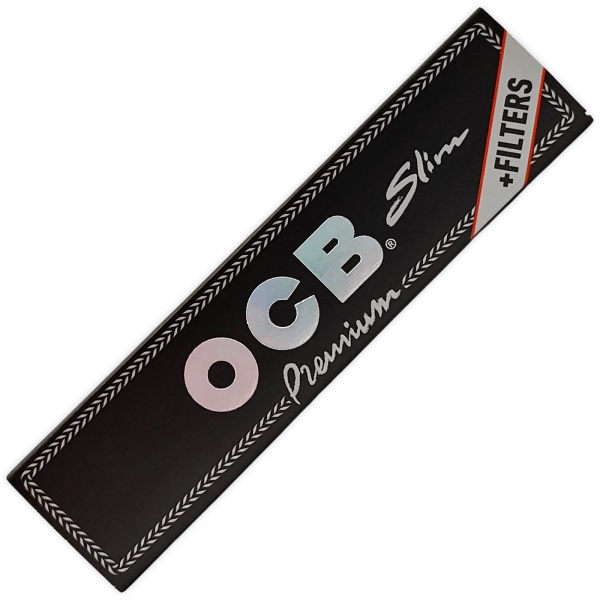 32x OCB Longpaper + Tips Premium schwarz King Size Slim 2