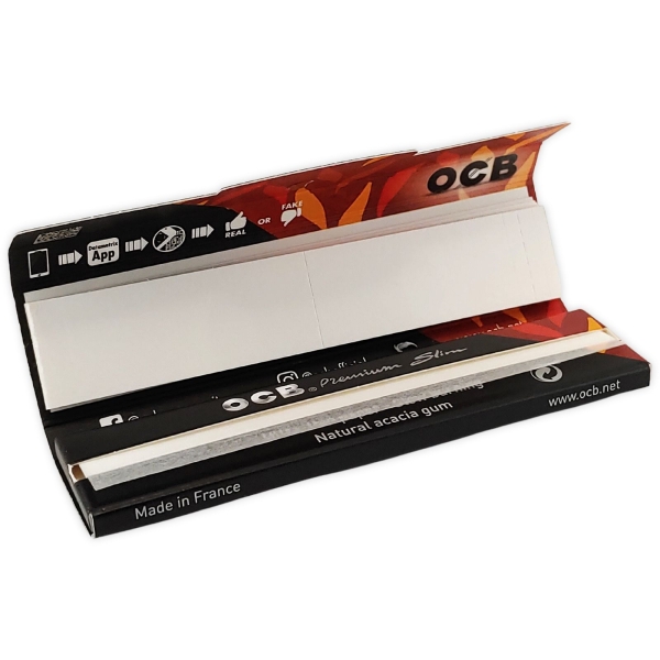 OCB Longpaper + Tips Premium Schwarz King Size Slim 32 Blatt + 32 Tips 2