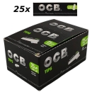 25x OCB Premium Schwarz Papier Filter Tips Slim 50 Blatt 1