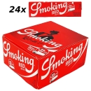 24x Smoking Longpaper + Tips Red King Size 33 Blatt + 33 Tips 1